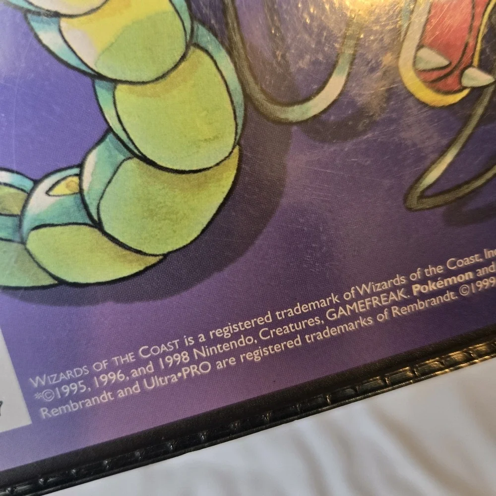Vintage 1999 Pokemon TCG Wizards of the Coast Ultra PRO 3 Ring Binder Snorlax
